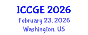 International Conference on Civil and Geological Engineering (ICCGE) February 23, 2026 - Washington, United States