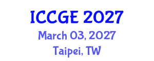 International Conference on Civil and Geological Engineering (ICCGE) March 03, 2027 - Taipei, Taiwan