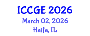 International Conference on Civil and Geological Engineering (ICCGE) March 02, 2026 - Haifa, Israel
