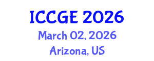 International Conference on Civil and Geological Engineering (ICCGE) March 02, 2026 - Arizona, United States
