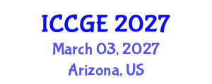 International Conference on Civil and Geological Engineering (ICCGE) March 03, 2027 - Arizona, United States