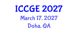 International Conference on Civil and Geological Engineering (ICCGE) March 17, 2027 - Doha, Qatar