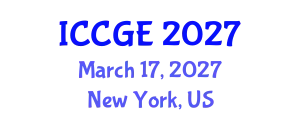 International Conference on Civil and Geological Engineering (ICCGE) March 17, 2027 - New York, United States