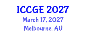 International Conference on Civil and Geological Engineering (ICCGE) March 17, 2027 - Melbourne, Australia