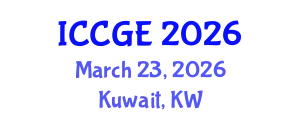 International Conference on Civil and Geological Engineering (ICCGE) March 23, 2026 - Kuwait, Kuwait