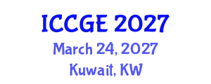International Conference on Civil and Geological Engineering (ICCGE) March 24, 2027 - Kuwait, Kuwait