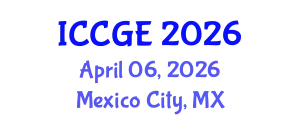 International Conference on Civil and Geological Engineering (ICCGE) April 06, 2026 - Mexico City, Mexico