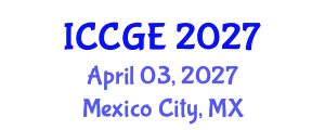 International Conference on Civil and Geological Engineering (ICCGE) April 03, 2027 - Mexico City, Mexico