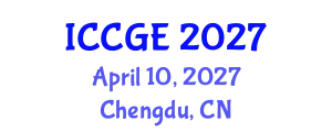 International Conference on Civil and Geological Engineering (ICCGE) April 10, 2027 - Chengdu, China