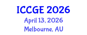 International Conference on Civil and Geological Engineering (ICCGE) April 13, 2026 - Melbourne, Australia