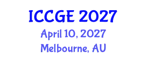International Conference on Civil and Geological Engineering (ICCGE) April 10, 2027 - Melbourne, Australia