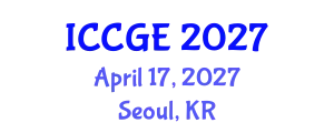 International Conference on Civil and Geological Engineering (ICCGE) April 17, 2027 - Seoul, Republic of Korea