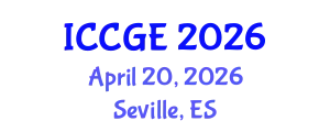International Conference on Civil and Geological Engineering (ICCGE) April 20, 2026 - Seville, Spain