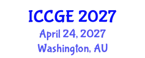 International Conference on Civil and Geological Engineering (ICCGE) April 24, 2027 - Washington, Australia