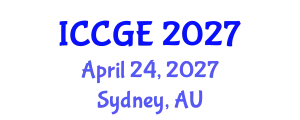 International Conference on Civil and Geological Engineering (ICCGE) April 24, 2027 - Sydney, Australia