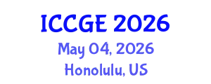 International Conference on Civil and Geological Engineering (ICCGE) May 04, 2026 - Honolulu, United States
