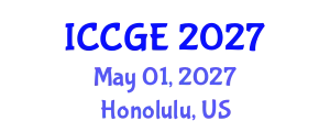 International Conference on Civil and Geological Engineering (ICCGE) May 01, 2027 - Honolulu, United States
