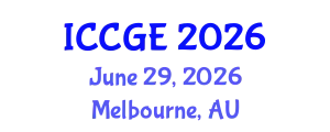 International Conference on Civil and Geological Engineering (ICCGE) June 29, 2026 - Melbourne, Australia