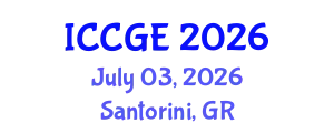 International Conference on Civil and Geological Engineering (ICCGE) July 03, 2026 - Santorini, Greece