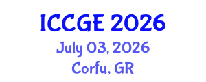 International Conference on Civil and Geological Engineering (ICCGE) July 03, 2026 - Corfu, Greece
