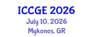 International Conference on Civil and Geological Engineering (ICCGE) July 10, 2026 - Mykonos, Greece