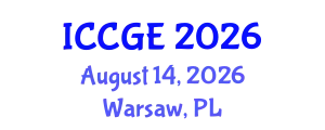 International Conference on Civil and Geological Engineering (ICCGE) August 14, 2026 - Warsaw, Poland