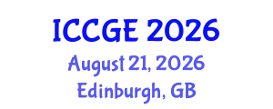 International Conference on Civil and Geological Engineering (ICCGE) August 21, 2026 - Edinburgh, United Kingdom
