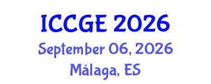 International Conference on Civil and Geological Engineering (ICCGE) September 06, 2026 - Málaga, Spain
