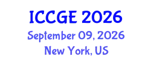 International Conference on Civil and Geological Engineering (ICCGE) September 09, 2026 - New York, United States