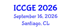 International Conference on Civil and Geological Engineering (ICCGE) September 16, 2026 - Santiago, Chile