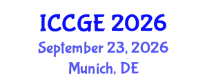 International Conference on Civil and Geological Engineering (ICCGE) September 23, 2026 - Munich, Germany