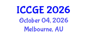 International Conference on Civil and Geological Engineering (ICCGE) October 04, 2026 - Melbourne, Australia