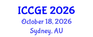 International Conference on Civil and Geological Engineering (ICCGE) October 18, 2026 - Sydney, Australia