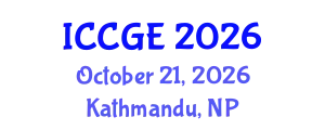 International Conference on Civil and Geological Engineering (ICCGE) October 21, 2026 - Kathmandu, Nepal