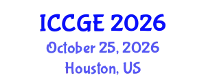 International Conference on Civil and Geological Engineering (ICCGE) October 25, 2026 - Houston, United States