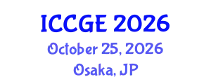 International Conference on Civil and Geological Engineering (ICCGE) October 25, 2026 - Osaka, Japan