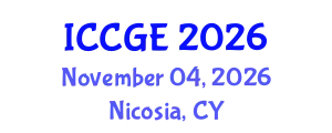 International Conference on Civil and Geological Engineering (ICCGE) November 04, 2026 - Nicosia, Cyprus