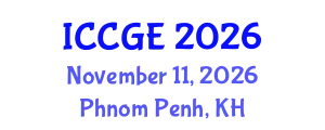 International Conference on Civil and Geological Engineering (ICCGE) November 11, 2026 - Phnom Penh, Cambodia