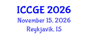 International Conference on Civil and Geological Engineering (ICCGE) November 15, 2026 - Reykjavik, Iceland