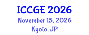 International Conference on Civil and Geological Engineering (ICCGE) November 15, 2026 - Kyoto, Japan