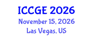 International Conference on Civil and Geological Engineering (ICCGE) November 15, 2026 - Las Vegas, United States