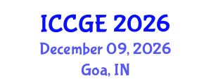 International Conference on Civil and Geological Engineering (ICCGE) December 09, 2026 - Goa, India