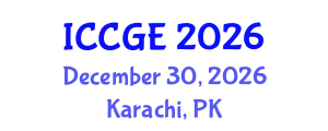 International Conference on Civil and Geological Engineering (ICCGE) December 30, 2026 - Karachi, Pakistan