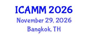 International Conference on Applied Mechanics and Mathematics (ICAMM) November 29, 2026 - Bangkok, Thailand