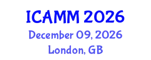 International Conference on Applied Mechanics and Mathematics (ICAMM) December 09, 2026 - London, United Kingdom