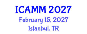 International Conference on Applied Mechanics and Mathematics (ICAMM) February 15, 2027 - Istanbul, Turkey