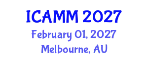 International Conference on Applied Mechanics and Mathematics (ICAMM) February 01, 2027 - Melbourne, Australia