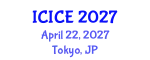 International Conference on Information and Communication Engineering (ICICE) April 22, 2027 - Tokyo, Japan