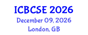 International Conference on Biological and Chemical Systems Engineering (ICBCSE) December 09, 2026 - London, United Kingdom