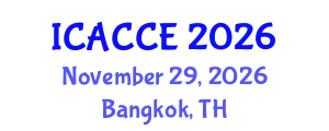 International Conference on Applied Chemistry and Chemical Engineering (ICACCE) November 29, 2026 - Bangkok, Thailand